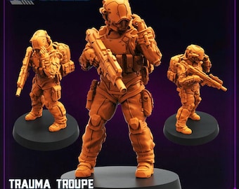 Trauma Troupe Assault Team Unit - 5 32mm scale