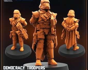 Democracy Troopers Hell Bloodhounders  32mm scale