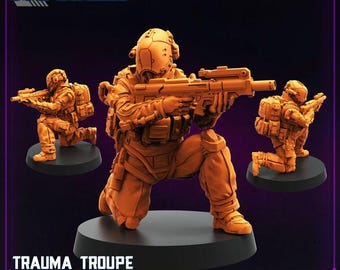 Trauma Troupe Assault Team Unit - 4 32mm scale