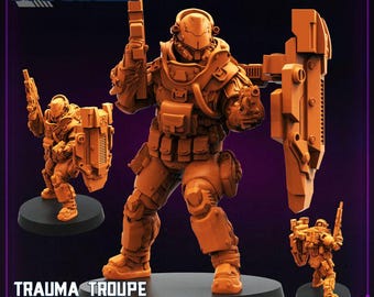 Trauma Troupe Assault Team Unit - 8 32mm scale