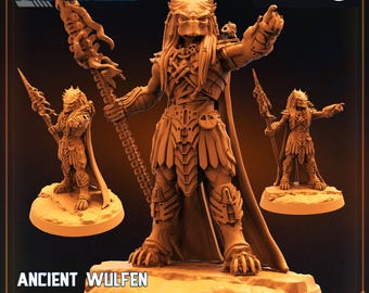 Ancient Wulfen Skull Hunter 32mm scale
