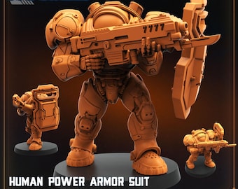 Human Power Armor Suit 32mm scale