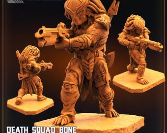 Death Squad Bone Collector Skull Hunter 32mm scale