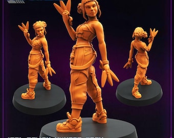 Idol Demon Hunter Zoey 32mm scale