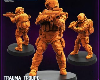 Trauma Troupe Assault Team Unit - 7 32mm scale