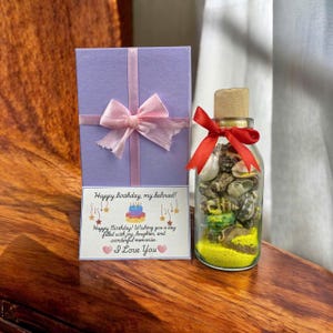 Gepersonaliseerd cadeau voor vriendin, gepersonaliseerde boodschap in een fles, gepersonaliseerd cadeau voor geliefde, schelp in de fles Valentijnscadeau
