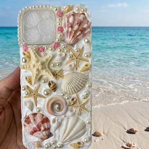 Seashell Phone case| Ocean phone case Mother day gift| Custom phone case| iPphone 17 case, 16 case| Coastal Phone case| Beach phone case