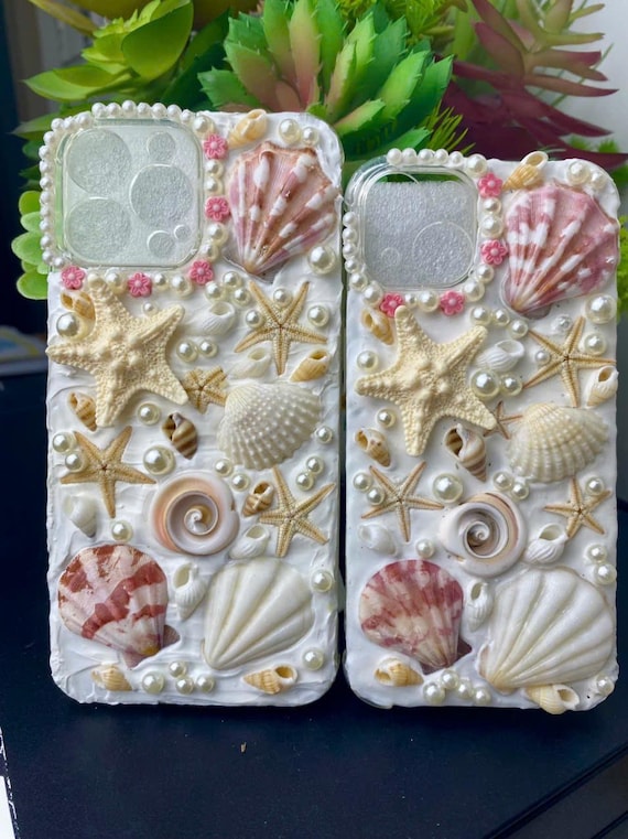 Decoden Shell Phone Case, seashell phone case Christmas gift, iPhone 17 case, beachy phone case, summer phone case, shell phone cover