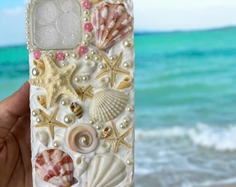 Etui na telefon z motywem muszli | Etui na telefon z motywem oceanu, prezent na powrót do szkoły | Etui na telefon z nadrukiem | Etui na iPhone'a 18, etui na iPhone'a 17 | Etui na telefon z motywem wybrzeża | Etui na telefon z motywem plaży