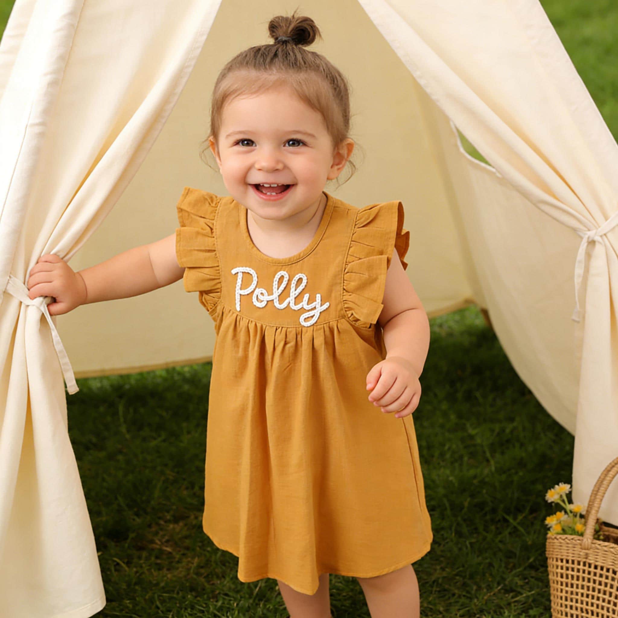 smocked birthday cake dress Smocked Birthday Bishop 2T