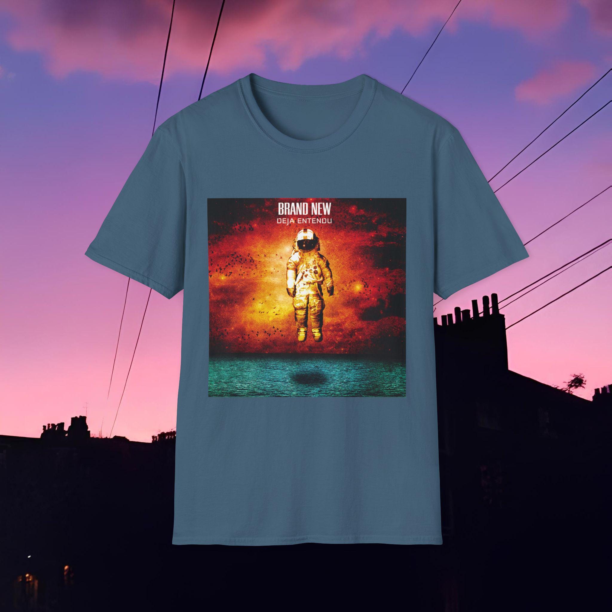 Brand New Deja Entendu Album Cover Softstyle T-shirt, Emo Music ...