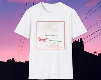 Camiseta hecha por fans con la portada de "Todos los ingredientes" de Panucci's Pizza