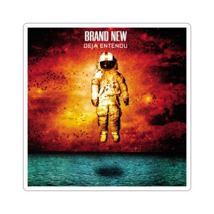 Brand New Deja Entendu Album Cover Kiss-Cut Sticker, Emo Music, Alternative Rock, Fan Merchandise, Emo Pop Punk Indie Rock Aesthetic Sticker