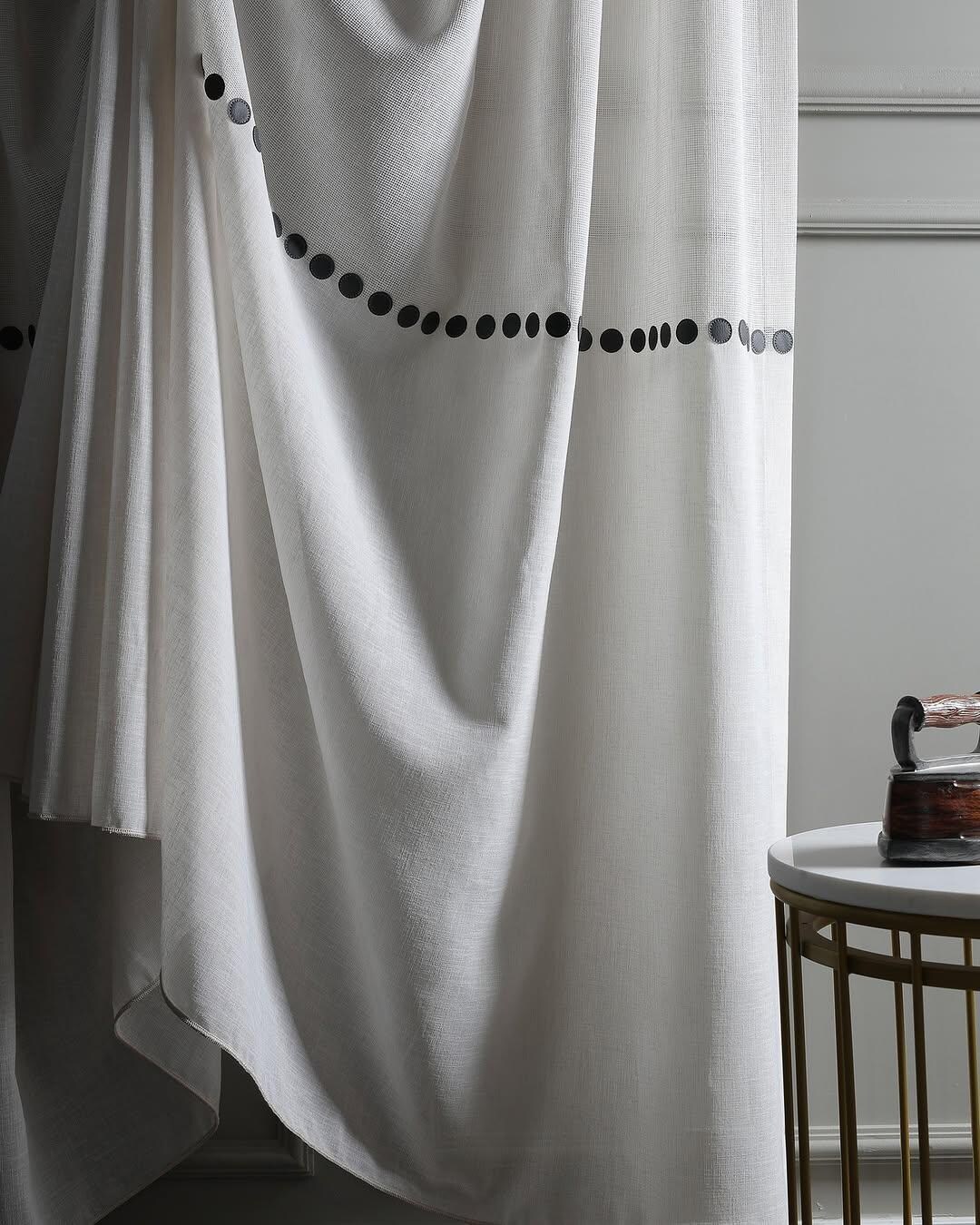 Living Room Linen Voile,curtains Bedroom,chic Leather Pattern Colorfull ...