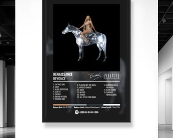 Beyoncé Renaissance Album Poster – Digital Download • Hip Hop Wall Art • Music Poster JPG • R&B Album Art