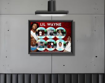 Lil Wayne Tha Carter Series Wall Art Display • Limited Edition Album Cover Music Gift • Collectible Home Decor