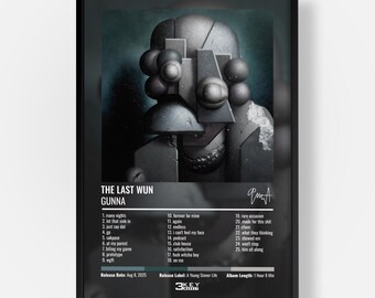 Gunna The Last Wun Album Poster - Digitaler Download • Hip Hop Wandkunst • Musikposter • Album Kunst
