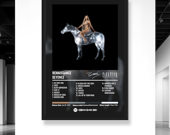 Beyoncé Renaissance Album Poster – R&B Wall Art • Music Poster Print • Home Music Decor