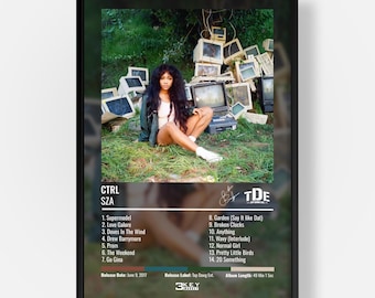SZA - Ctrl Poster | Music Album Wall Art | Hip Hop & RnB Decor | Premium Glossy Print