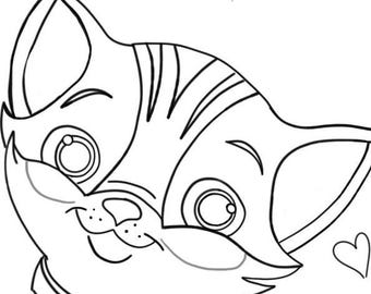 Cute Cat Colouring
