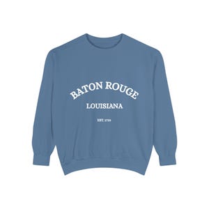 Baton Rouge Sweatshirt, Comfort Colors Louisiana Ponchatoula Shirt, Louisiana Vacation Trip Souvenir, Louisiana Crewneck