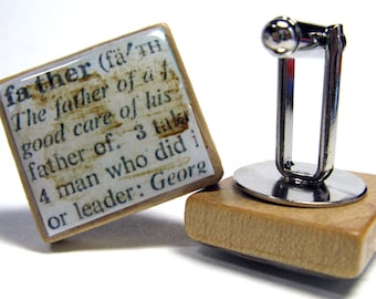 Scrabble tile cuff links - choose from any of my Scrabble tile designs