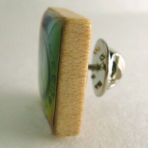 Scrabble tile lapel pin, tie pin, or brooch choose from any of my Scrabble tile designs image 1