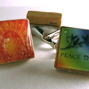 Scrabble tile tie clip - choose from any of my Scrabble tile designs