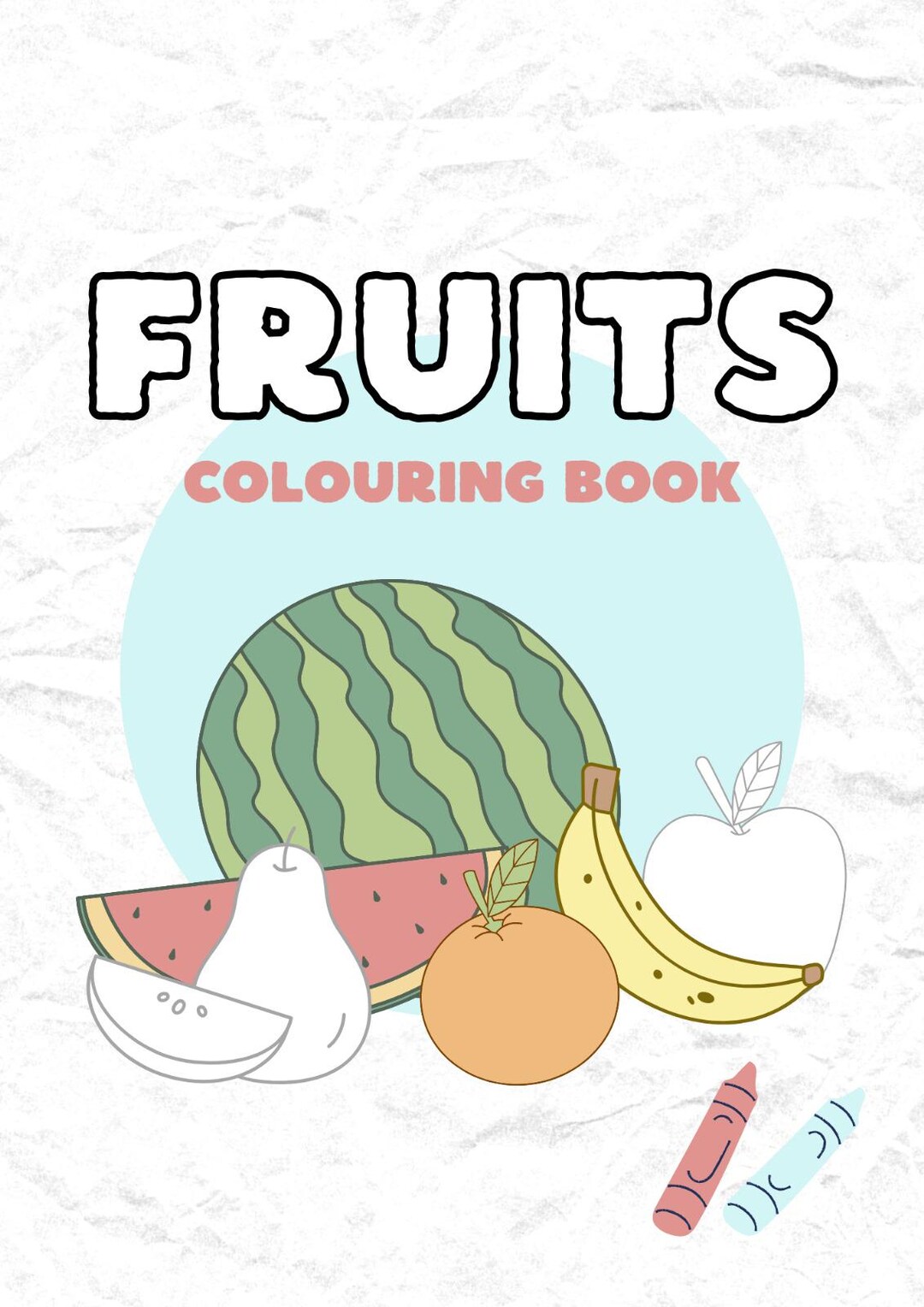 Kids' Colouring Book, PDF Colouring Book, Fruits Colouring Book ...