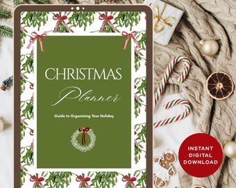 Christmas Planner Printable PDF | Holiday Planner | Digital Download