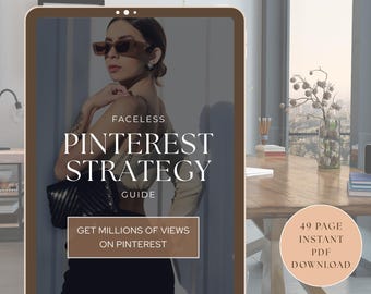 Pinterest Strategy E-Book Guide | Pinterest Marketing Guide | Digital Instant PDF Download