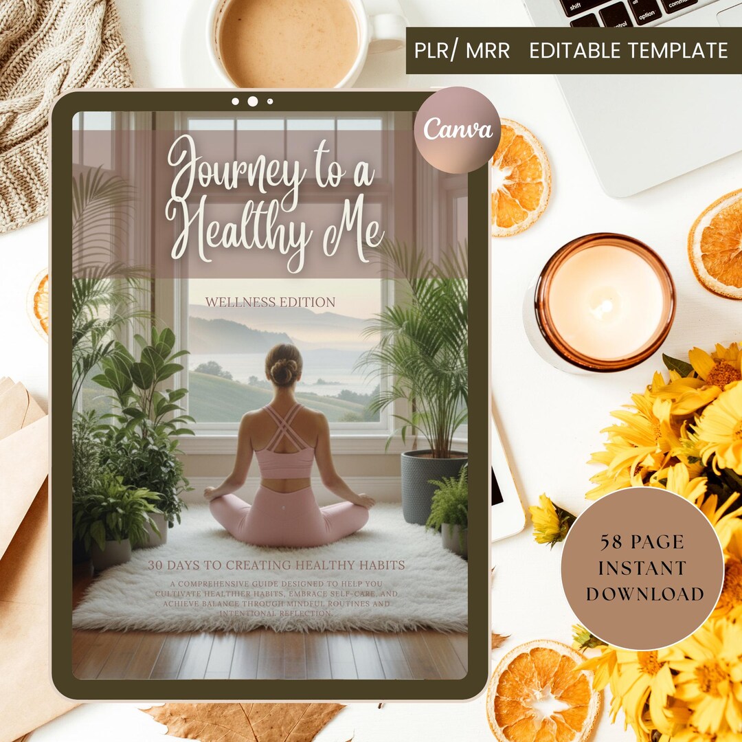 Journey to a Healthy Me Wellness Planner | Self Care Journal | Fitness ...