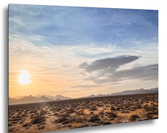 Mojave Desert Sunset, Bristol Mountains, California- Fine Art Photo Canvas/Acrylic/Metal