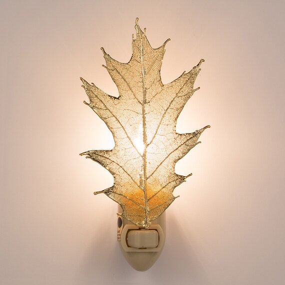 Real Oak Leaf Dipped In Iridescent Copper Pendant Leaf Only