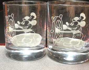 Vasos Steamboat Willie, Vasos Steamboat, Ratón Retro, Vasos Double Rocks, Vasos de Whisky, Copas de Vino, Vasos de Cerveza