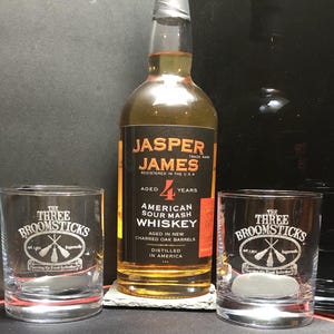 Three Broomsticks Rocks Glasses | Wizard Shop | Wizard World Gifts | Rocks Glasses | Tumbler Glasses | Old Fashion Glass