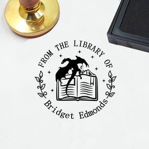 From the library of stamp|Library Stamp |Personalized BOOK Stamp|Custom Library Stamp|Gift for book lover|Book Stamps|Gift for Booklover