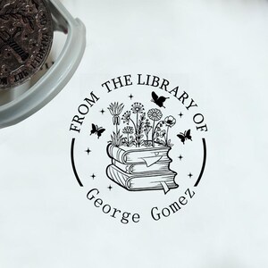 From the library of stamp|Library Stamp |Personalized BOOK Stamp|Custom Library Stamp|Gift for book lover|Book Stamps|Gift for Booklover