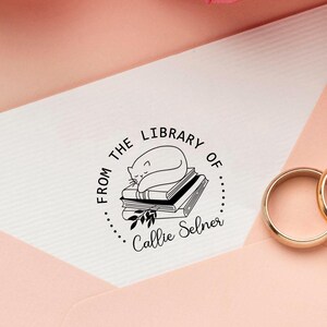 From the library of stamp|Library Stamp |Personalized BOOK Stamp|Custom Library Stamp|Gift for book lover|Book Stamps|Gift for Booklover