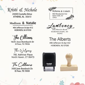 Timbro personalizzato per indirizzo di ritorno, timbro per indirizzo, timbro autoinchiostrante per indirizzo di casa, regalo di inaugurazione della casa, timbro per matrimonio, timbro autoinchiostrante