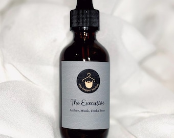 Beard Oil - The Executive (Cedar Leather/ Amber Tonka) 2oz