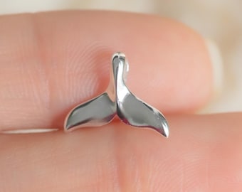 925 Sterling Silver Whale Tail Pendant | Minimalist Ocean-Inspired Charm for Necklaces & Bracelets | Pendant ONLY