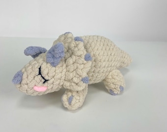 Sleeping Dragon Handmade, Cute Sleeping Dragon, Amigurumi Sleeping Dragon, Plush Sleeping Dragon Toy, Handmade Dragon Plush