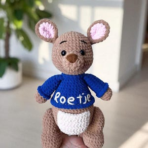Roo Amigurumi Crochet Pattern PDF Download, Cute Little Roo Toy, Animal Plush Crochet Doll Pattern, Little Roo Doll Amigurumi Pdf English