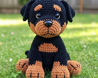 Custom Rottweiler Brick Figure – Personalized Dog Replica – Unique