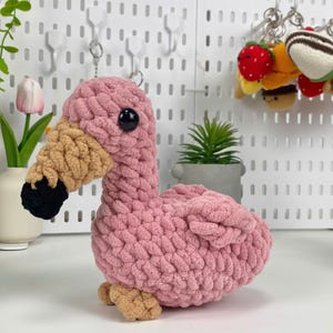 Flamingo Crochet Handmade, Cute Crochet Flamingo, Custom Crochet Flamingo, Personalized Flamingo Plush,Tropical Flamingo Plush