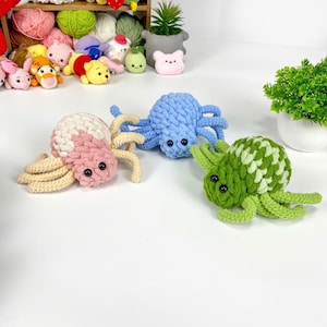 Spider Bundle Handmade, Cute Crochet Spider, Amigurumi Spider, Custom Crochet Spider, Personalized Spider Plush, Spider Toy Handmade