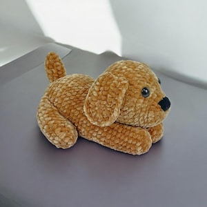 Cute Dog Golden Crochet Stuffed Animal , Custom Dog Memorial, Look Alike Dog, Personalized Dog, Gift For Dog Lover, Custom Stuffed Pet
