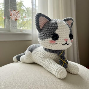 Handmade Crochet Cat Plushies, Amigurumi Toy Set, Easy Crochet Animals, Custom Crochet Plushie, Personalized Cat Gift for Kids