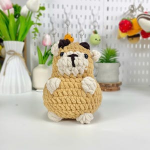 Goat Crochet Handmade, Cute Goat Plush, Amigurumi Goat Toy, Custom Goat Plush, Personalized Goat, Goat Animal Keychain, Goat Stuffed Toy